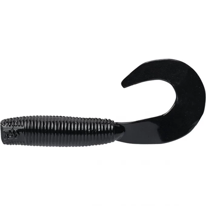 Приманка DAIWA Bait Junkie 2.5" Grub Black Uv 043178612156 Приманка DAIWA Bait Junkie 2.5" Grub Black Uv 043178612156